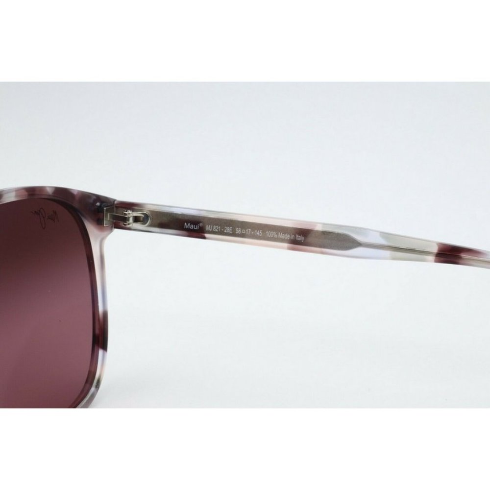 Maui Jim Isola MJ 821-28E Square Havana Sunglasses Polarized Maui Rose Lens (A) - Picture 7 of 8
